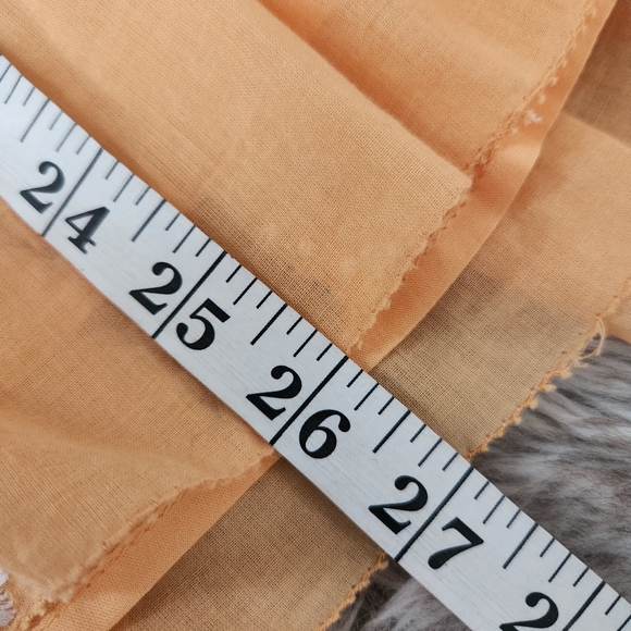 Free People Alana Babydoll Dress in Apricot Combo‎ Orange Women's Size Large - Picture 11 of 11